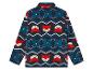 Sweat-shirt polaire pour homme avec motif de rennes et des motifs de Noël.