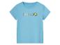 T-shirt bleu clair pour enfant, motif soleil et inscription "Sun-Kissed".