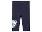 Leggings enfant bleu marine avec motif de chat mignon.