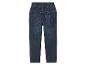 Jeans enfant, coupe droite, denim bleu foncé.