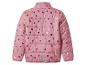Doudoune rose pour enfant avec imprimé floral brillant et détail réfléchissant