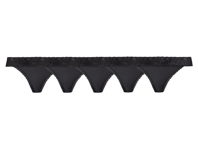 Aller en mode plein écran : esmara® Lot de 5 strings à dentelle femme - Image 2