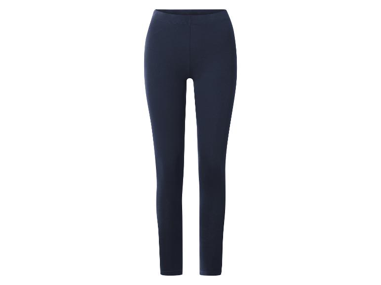 Legging bleu marine uni pour femme
