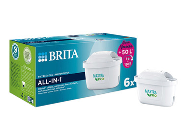 BRITA - Lot de 6 filtres à eau All-In-One