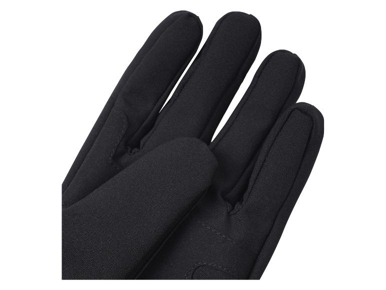 Une paire de gants noirs en tissu doux, avec un accent sur les doigts
