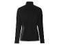 Un sweat-shirt en polaire noir à manches longues.