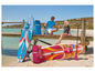 Deux paddleboards gonflables Mistral sur la plage.