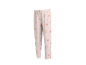 Pantalon enfant rose clair à motif étoiles.