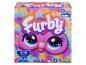 Une boîte de jouet interactif Furby avec un design arc-en-ciel.