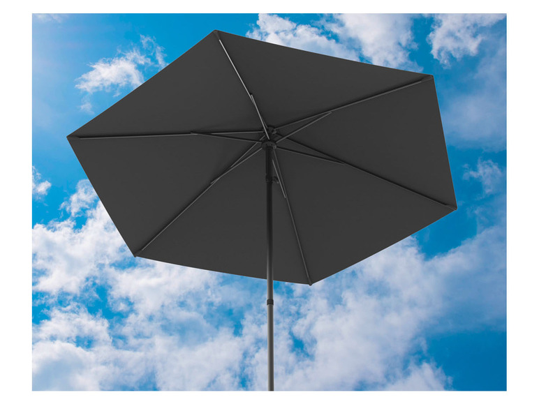 Aller en mode plein écran : LIVARNO home Parasol Push Up, Ø 260 cm, anthracite - Image 6