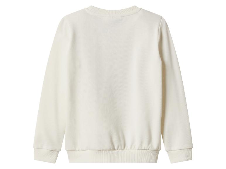 Sweat-shirt crème à manches longues pour femme, vue arrière