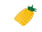 Matelas de piscine gonflable ananas jaune et vert.
