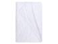 Protège-matelas matelassé blanc avec surpiqûres ondulées