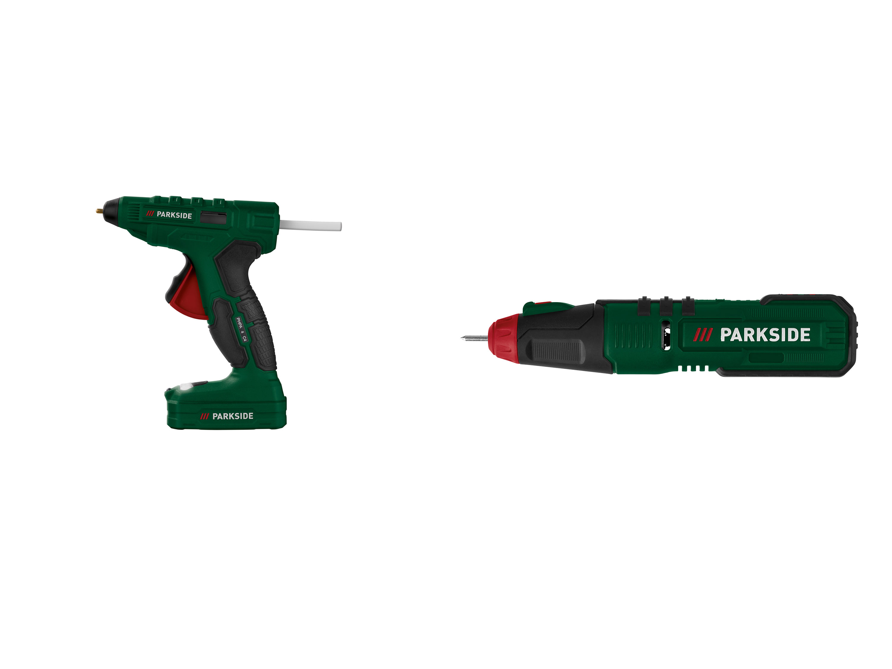 PARKSIDE® Pistolet à colle chaude sans fil 4 V PHPA 4 C4 ou Graveur sans fil 4 V PAGG 4 B2