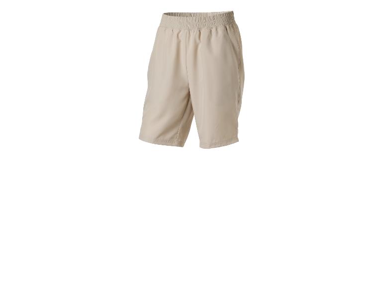 Shorts homme beige clair avec taille élastique