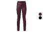 Legging femme en similicuir rouge foncé, avec échantillon de couleur noire.