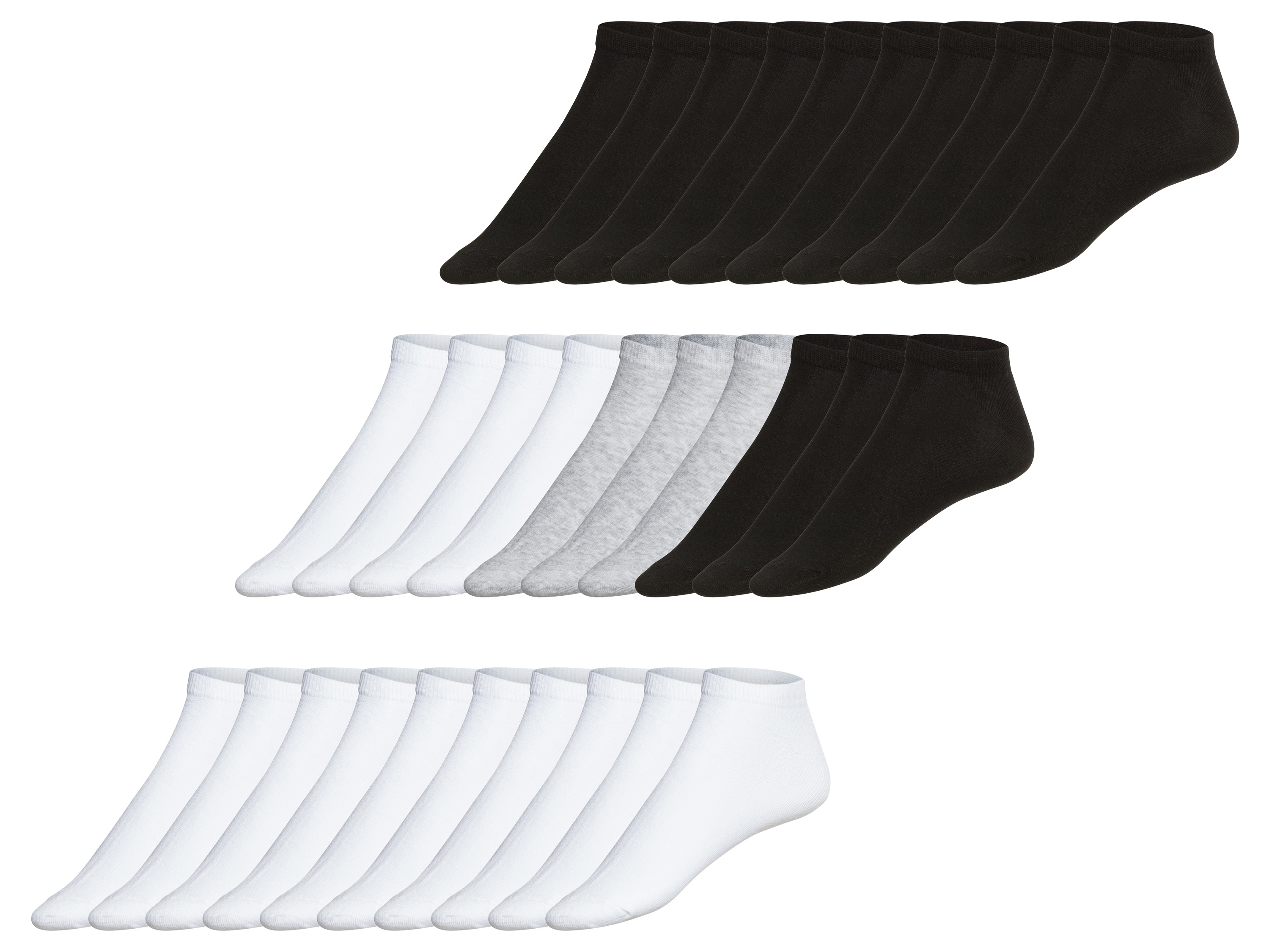 esmara® Lot de 10 socquettes femme