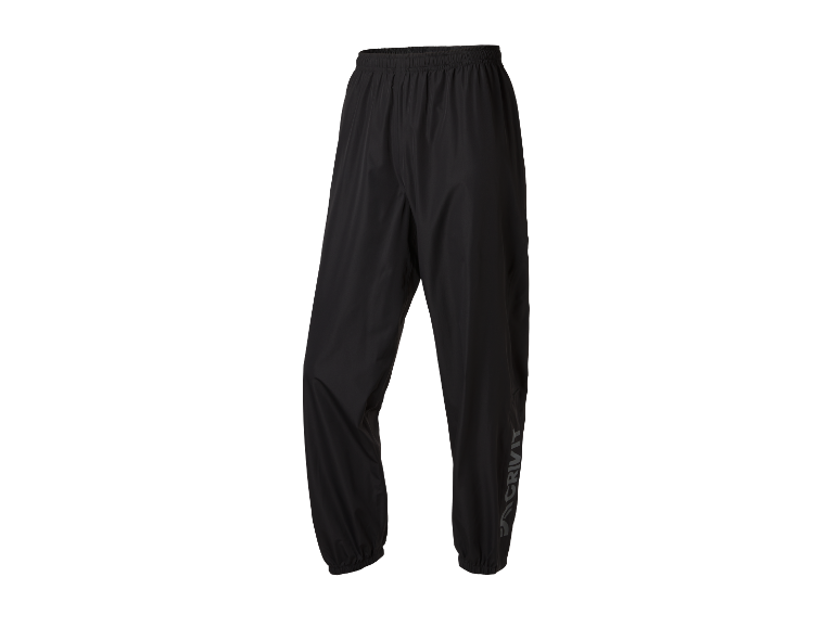 Pantalon de pluie noir Decathlon Crivit.