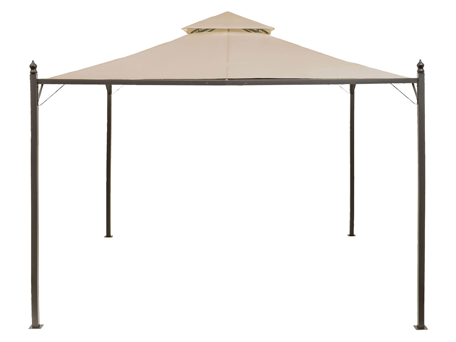 LIVARNO home Tonnelle de jardin, 2,95 x 2,95 x 2,6 m, beige/anthracite