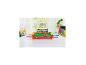 Un jeu de baby-foot sur le thème des personnages de jeux vidéo, posé sur une table blanche.