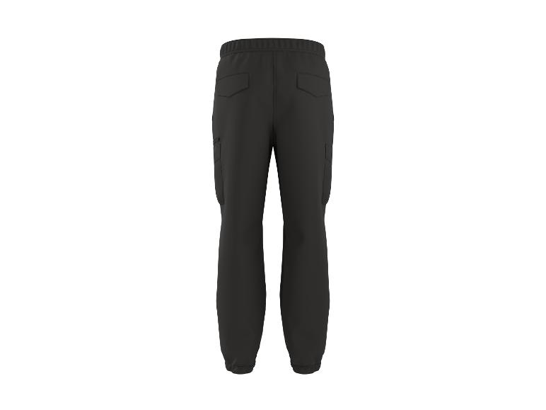 Pantalon de jogging noir pour homme avec poches, vue arrière