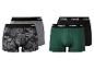 Lots de deux boxers pour hommes en gris, imprimé, vert et noir