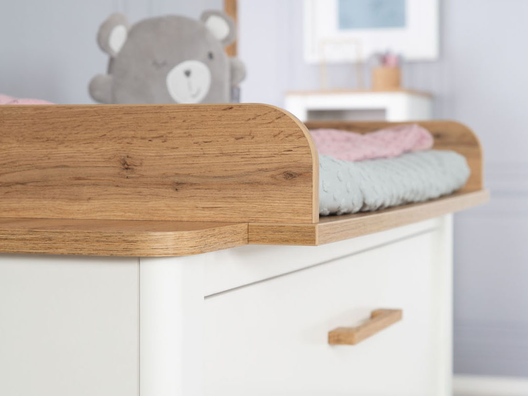ROBA Commode Ava – Incl. table à langer amovible – / Chêne artisan - vue 4