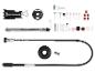 Kit d'accessoires pour outil rotatif avec arbre flexible, support, divers embouts de ponçage, polissage et perçage.