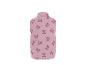 Gilet matelassé rose avec imprimé de nœuds