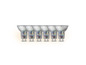 Six ampoules halogènes avec culot GU10.