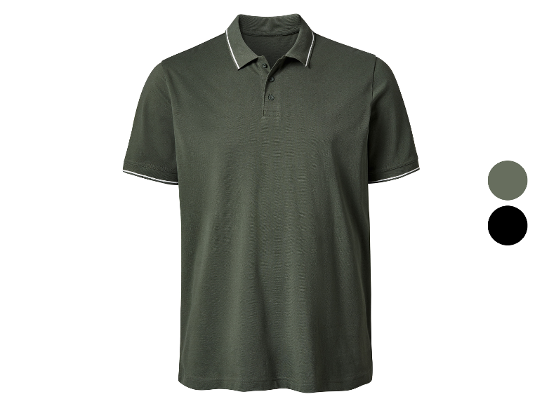 Polo homme vert foncé.