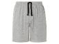 Shorts gris en tissu jersey, cordon noir.