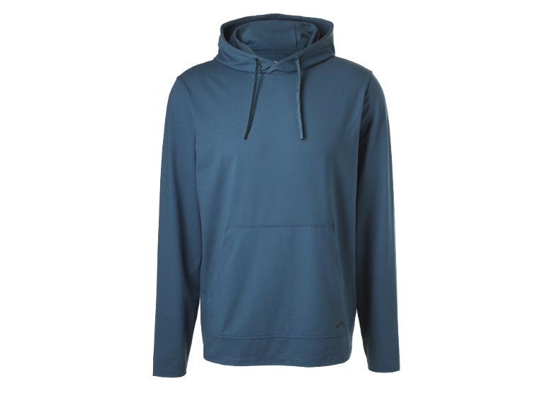 Sweat à capuche bleu pour homme avec poche kangourou