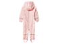 Combinaison de pluie rose pour enfant avec motif cœurs et détails réfléchissants