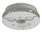 Plafonnier moderne de forme ronde avec éclairage LED.