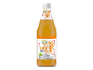 Shot bio gingembre curcuma avec orange et citron dans une bouteille.