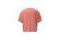 Dos d'un t-shirt rose en coton.