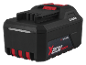 Batterie d'outil électrique sans fil noire et rouge de 4,0Ah avec le marquage X20V Team.