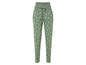Pantalon vert avec un motif de cœurs blancs