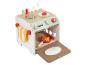 Cuisine jouet en bois avec four, plaque de cuisson et accessoires