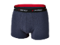 Boxers Parkside bleu marine avec ceinture rouge.