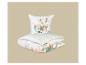 Ensemble couette et oreiller blancs avec motif floral de fleurs de cerisier