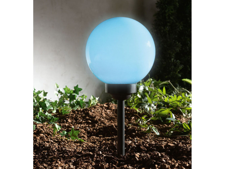 Aller en mode plein écran : LIVARNO home Balise solaire globe à LED, Ø 20 cm, 0,02 W - Image 6