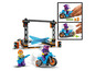 Ensemble de cascades LEGO avec des motos et un cascadeur.