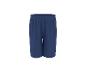 Short de sport bleu marine avec taille élastique.