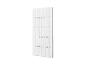 Radiateur vertical blanc au design moderne avec un petit logo 'HOME DELUXE'