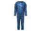 Un costume de dragon bleu avec des écailles.