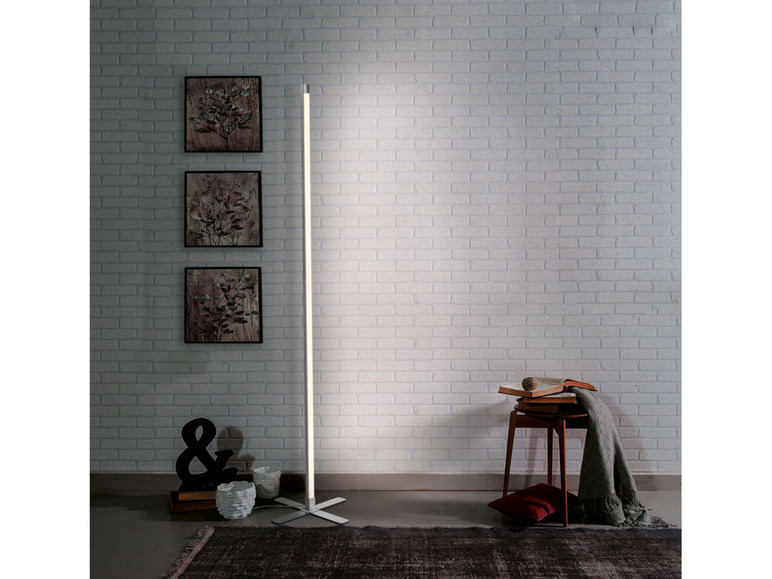 Aller en mode plein écran : LIVARNO home Lampadaire LED, aspect nickel mat - Image 14