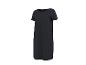 Robe noire à manches courtes et col rond.