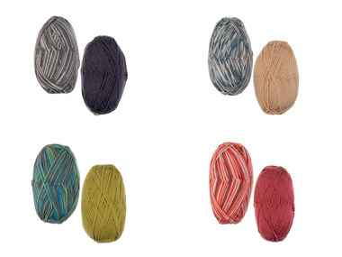 crelando® Laine élastique 4 brins pour chaussettes Stretch-Socks
